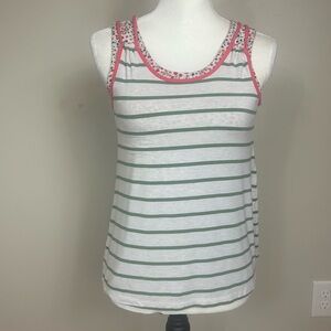 Matilda Jane Joanna Gaines 435 layered sleeveless top pink floral